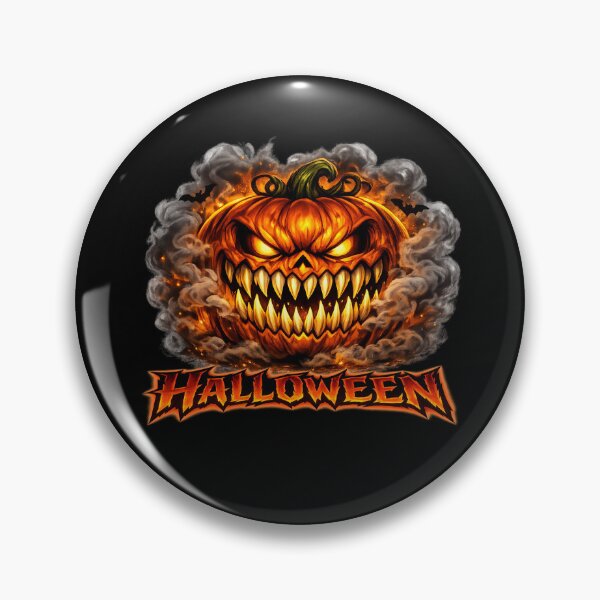 Item preview, Evil Pumpkin – Fiery Halloween Jack‑O’‑Lantern with Smoke designed and sold by Rocket&Stars.