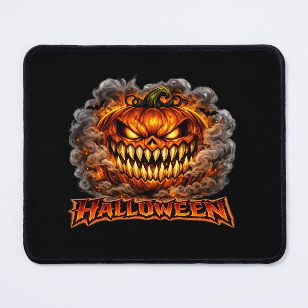 Item preview, Evil Pumpkin – Fiery Halloween Jack‑O’‑Lantern with Smoke designed and sold by Rocket&Stars.