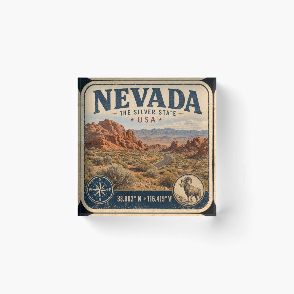 Item preview, Nevada The Silver State designed and sold by naturalsurvival.