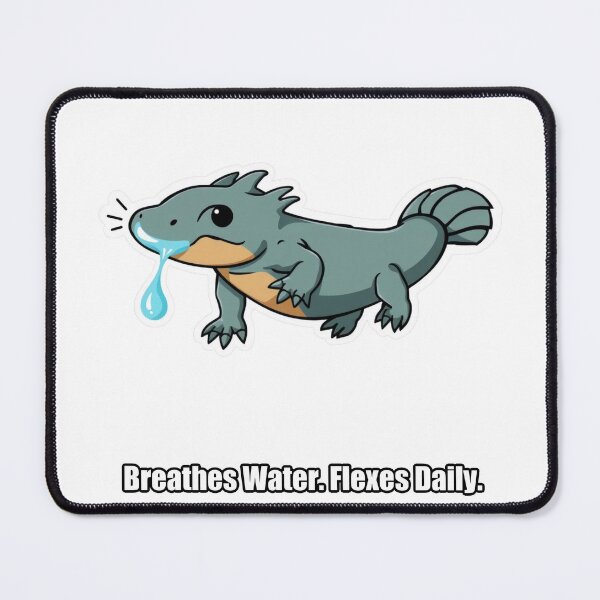 Item preview, Axolotl - Breathes Water Flexes Daily - Funny Axolotl Gift designed and sold by pawdrops.