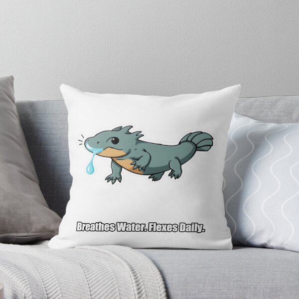 Item preview, Axolotl - Breathes Water Flexes Daily - Funny Axolotl Gift designed and sold by pawdrops.