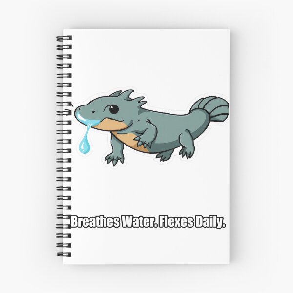 Item preview, Axolotl - Breathes Water Flexes Daily - Funny Axolotl Gift designed and sold by pawdrops.