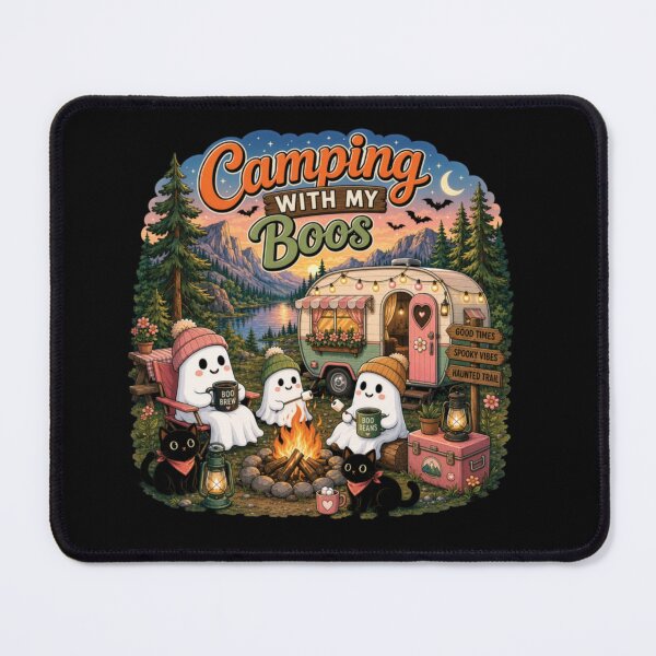 Item preview, Camping With My Boos Cute Ghost Campfire Autumn Adventure Halloween Vibes designed and sold by LakenDraphil.