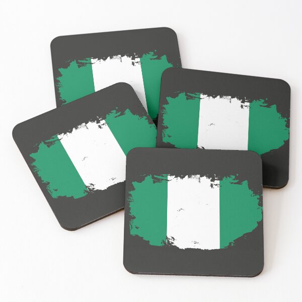 Item preview, Nigeria National Flag | Distressed Grunge designed and sold by MammothArt.