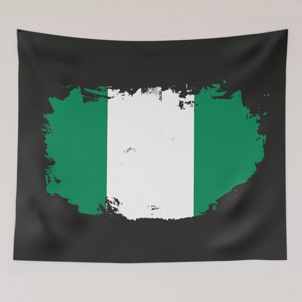Item preview, Nigeria National Flag | Distressed Grunge designed and sold by MammothArt.