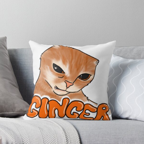 Item preview, Ginger Cat Meme Funny Smirk Cartoon designed and sold by XanDuriCatcute.