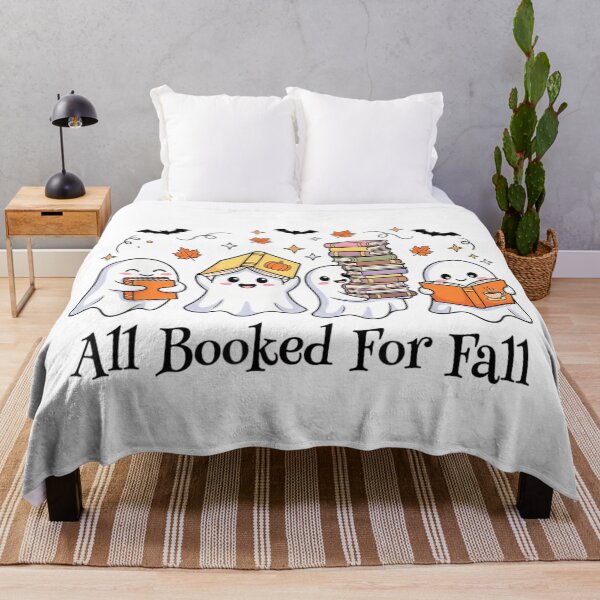 Item preview, Cute Ghost Reading Books All Booked For Fall Cozy Autumn Library designed and sold by LakenDraphil.