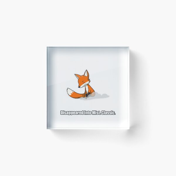 Item preview, Fox - Disappeared Into Mist Classic - Funny Fox Gift designed and sold by pawdrops.