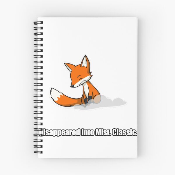 Item preview, Fox - Disappeared Into Mist Classic - Funny Fox Gift designed and sold by pawdrops.