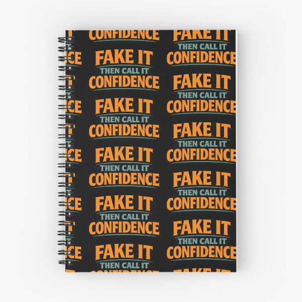 Item preview, Fake It Then Call It Confidence Funny Quote designed and sold by TeeTimeTreasure.