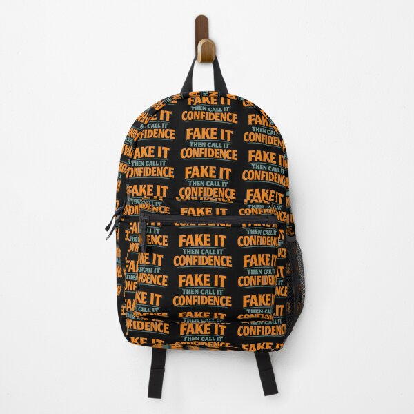 Item preview, Fake It Then Call It Confidence Funny Quote designed and sold by TeeTimeTreasure.