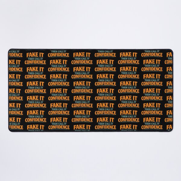 Item preview, Fake It Then Call It Confidence Funny Quote designed and sold by TeeTimeTreasure.