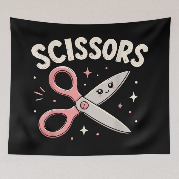 Item preview, Cute Kawaii Scissors Craft Lover Funny Sewing Gift for Creative Makers designed and sold by LakenDraphil.