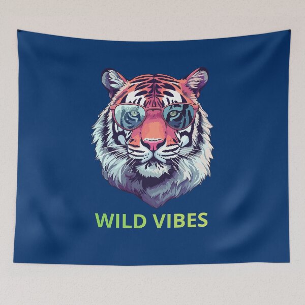 Item preview, Cool Retro Tiger with Sunglasses designed and sold by DidiDesignShop.
