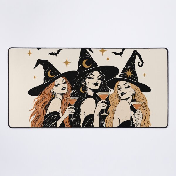 Item preview, Halloween Witches Party Print| Spells Sips Repeat | Stylish Witch Halloween GraphicIllustration | Witchy Girls Halloween Gift designed and sold by MonNoir.
