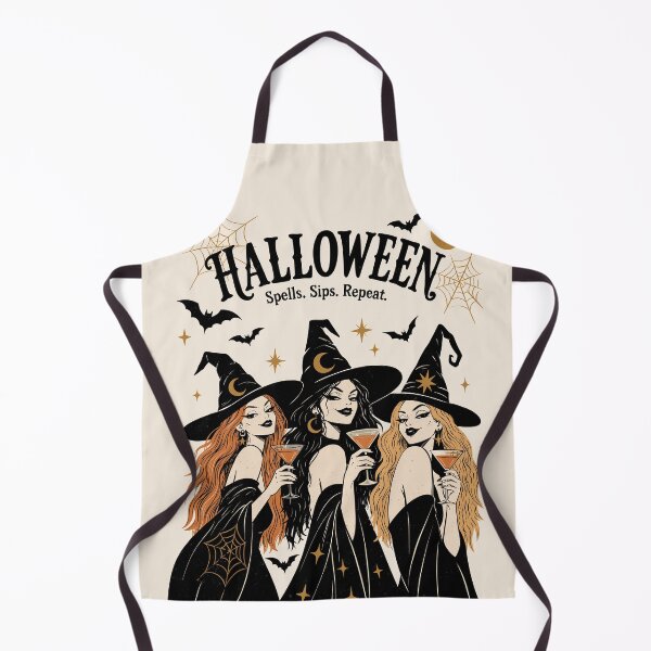 Item preview, Halloween Witches Party Print| Spells Sips Repeat | Stylish Witch Halloween GraphicIllustration | Witchy Girls Halloween Gift designed and sold by MonNoir.