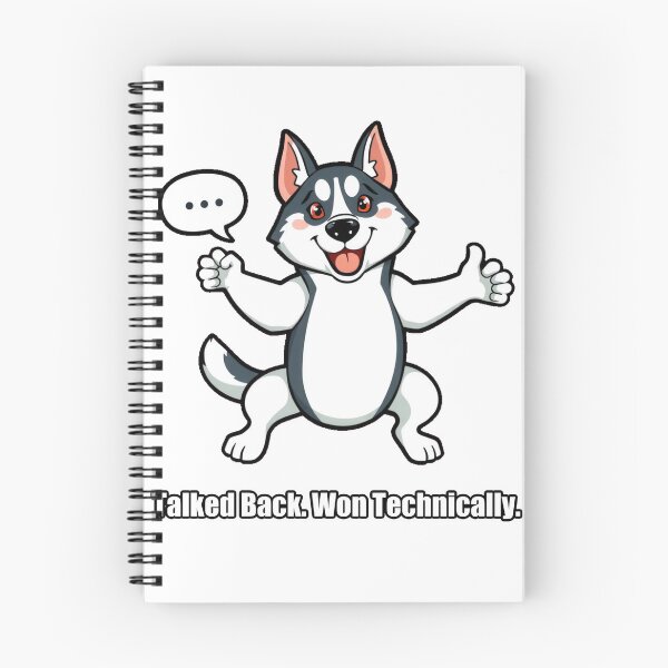 Item preview, Husky - Talked Back Won Technically - Funny Husky Gift designed and sold by pawdrops.