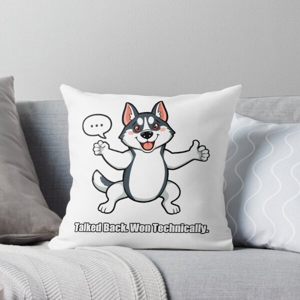 Item preview, Husky - Talked Back Won Technically - Funny Husky Gift designed and sold by pawdrops.