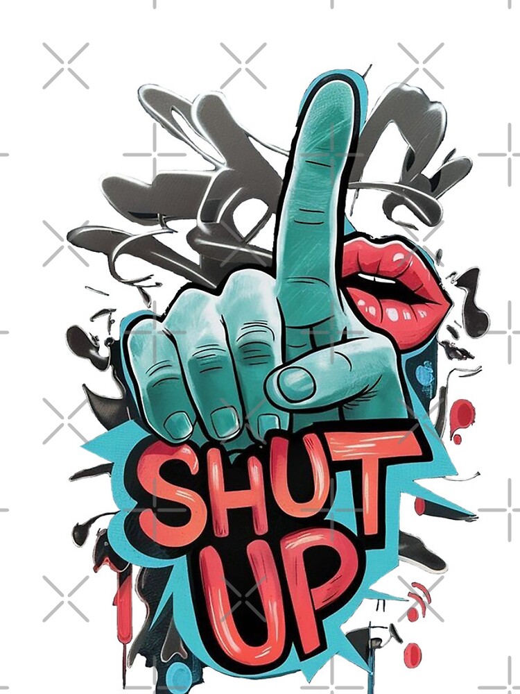 Thumbnail 4 of 4, iPhone Case, SHUT UP designed and sold by Roni554.