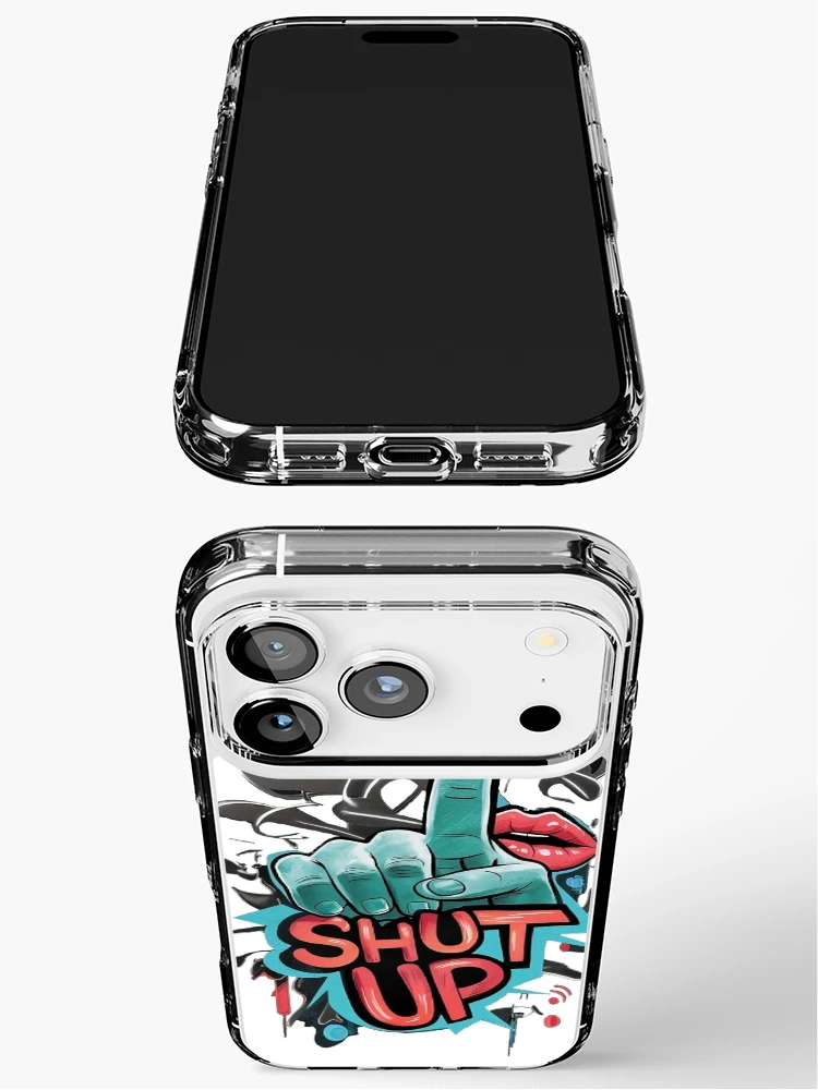 Thumbnail 3 of 5, iPhone Case, SHUT UP designed and sold by Roni554.