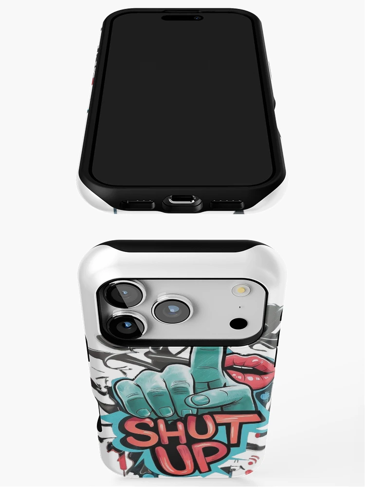 Thumbnail 3 of 4, iPhone Case, SHUT UP designed and sold by Roni554.