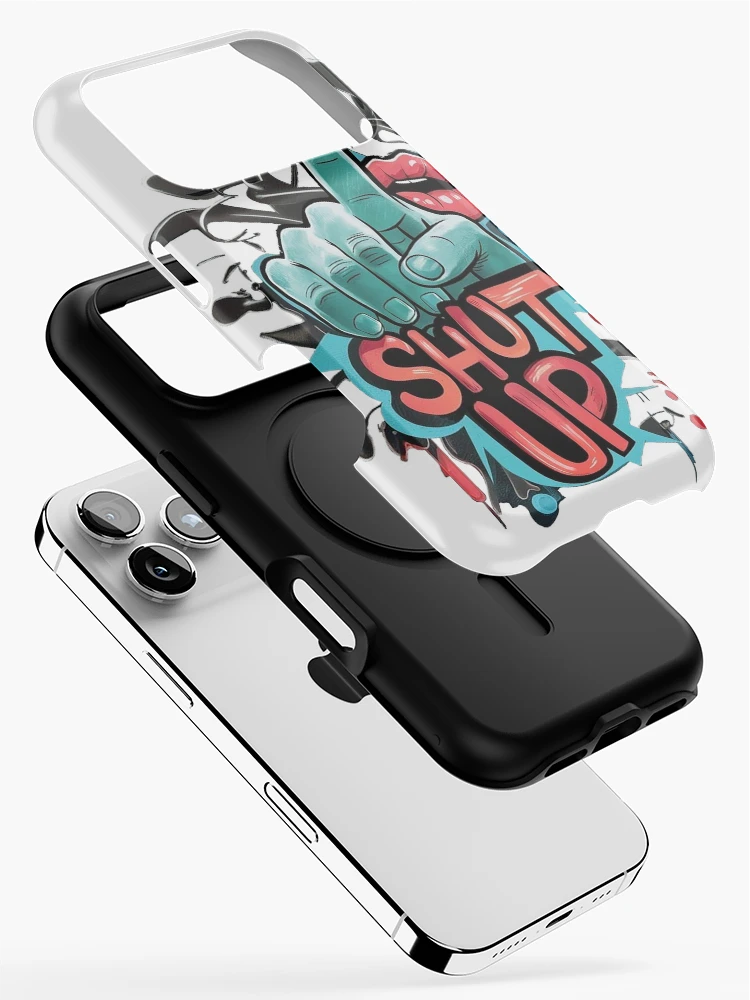 Thumbnail 2 of 4, iPhone Case, SHUT UP designed and sold by Roni554.