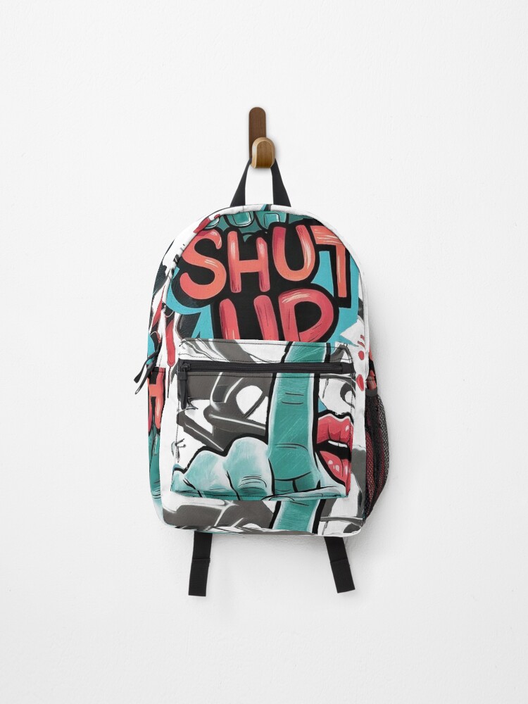 Thumbnail 1 of 3, Backpack, SHUT UP designed and sold by Roni554.