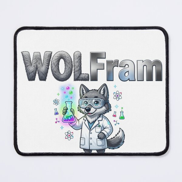 Item preview, WOLFram Science Wolf Wordplay Sticker Souvenir Summer Edition designed and sold by Imaginarium of Chaos falcon88 .