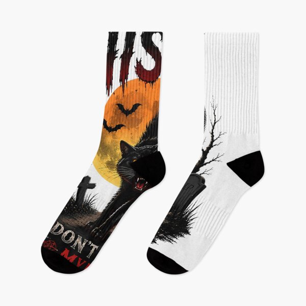 Item preview, Hiss Dont Cross My Path Black Cat Spooky Halloween Vintage Horror designed and sold by DaphoLatara.