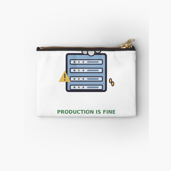 Item preview, Production Is Fine — Funny DevOps Server Design, Developer Gift designed and sold by QuirkyCartel.