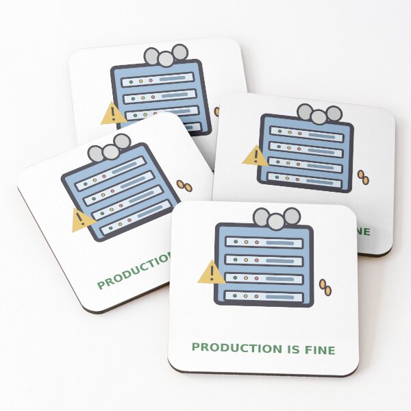Item preview, Production Is Fine — Funny DevOps Server Design, Developer Gift designed and sold by QuirkyCartel.