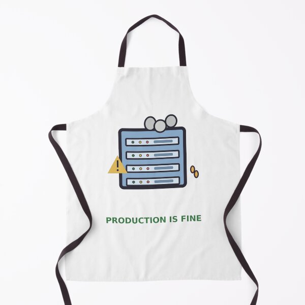 Item preview, Production Is Fine — Funny DevOps Server Design, Developer Gift designed and sold by QuirkyCartel.