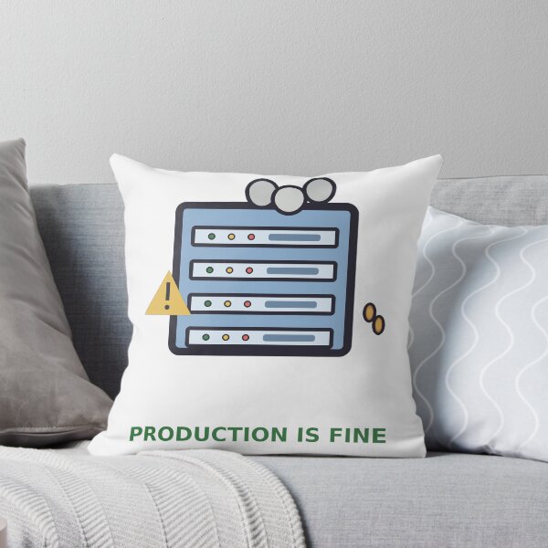 Item preview, Production Is Fine — Funny DevOps Server Design, Developer Gift designed and sold by QuirkyCartel.