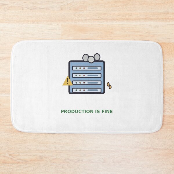 Item preview, Production Is Fine — Funny DevOps Server Design, Developer Gift designed and sold by QuirkyCartel.