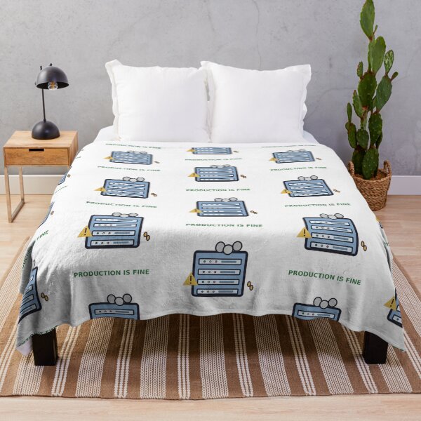 Item preview, Production Is Fine — Funny DevOps Server Design, Developer Gift designed and sold by QuirkyCartel.