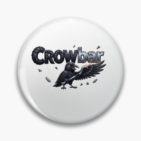 Item preview, CROWbar Funny Crow Tool Sticker Souvenir Summer Edition designed and sold by Imaginarium of Chaos falcon88 .