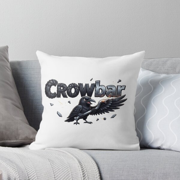Item preview, CROWbar Funny Crow Tool Sticker Souvenir Summer Edition designed and sold by Imaginarium of Chaos falcon88 .