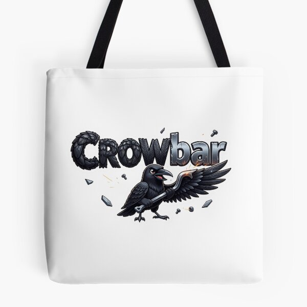 Item preview, CROWbar Funny Crow Tool Sticker Souvenir Summer Edition designed and sold by Imaginarium of Chaos falcon88 .