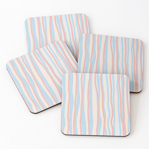 Item preview, Pastel Wavy Stripe Pattern | Soft Coastal Minimalist Des designed and sold by CreationbyNiki.