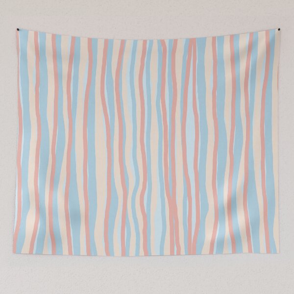 Item preview, Pastel Wavy Stripe Pattern | Soft Coastal Minimalist Des designed and sold by CreationbyNiki.