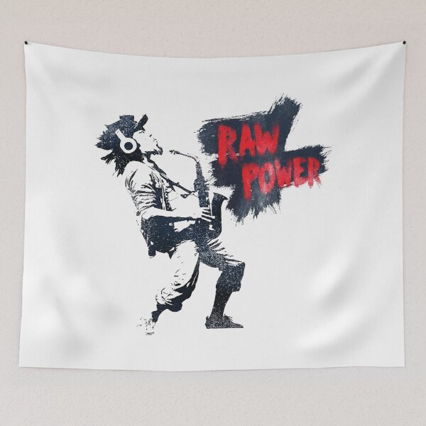 Item preview, Expressive Jazz Musician Blowing Saxophone Urban Concept designed and sold by EdvvinStudios.