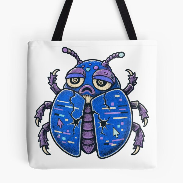 Item preview, Blue-Screen Beetle – Computer Error Creature designed and sold by yagniikd-.
