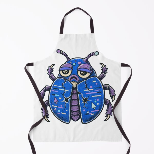 Item preview, Blue-Screen Beetle – Computer Error Creature designed and sold by yagniikd-.