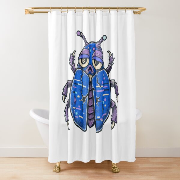 Item preview, Blue-Screen Beetle – Computer Error Creature designed and sold by yagniikd-.