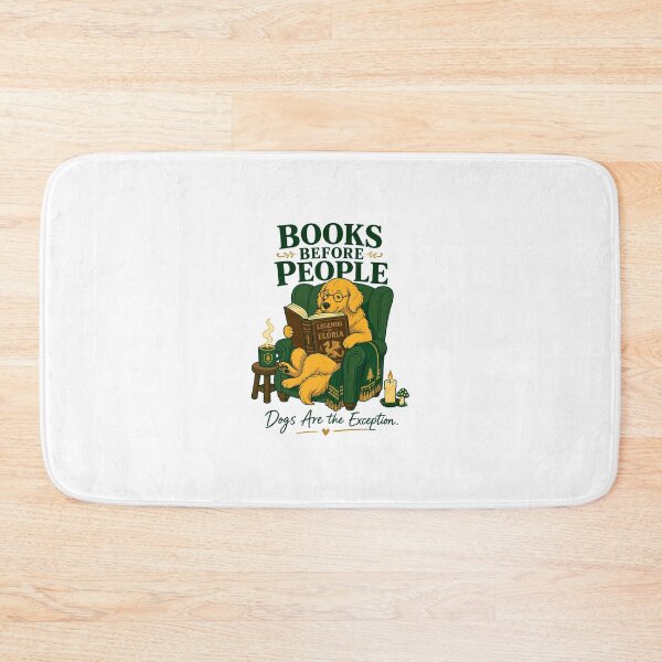 Item preview, Books Before People Dogs Are The Exception Shirt, Golden Retriever Book Lover Tee, Dog Mom Reader T-Shirt, Cozy Bookworm Graphic Tee, Bibliophile Dog Lover Gift designed and sold by KAYJAY DESIGNS.