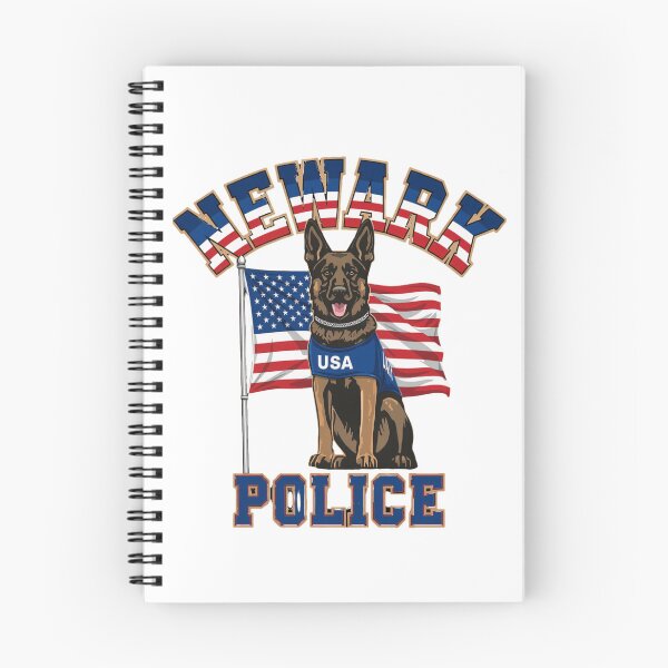 Item preview, Newark Police K9 American Flag T-Shirt, Police Dog Officer Gift, Patriotic Law Enforcement Graphic Tee designed and sold by pawsome purrfect.