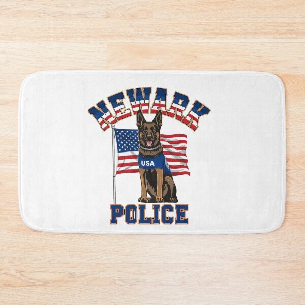 Item preview, Newark Police K9 American Flag T-Shirt, Police Dog Officer Gift, Patriotic Law Enforcement Graphic Tee designed and sold by pawsome purrfect.
