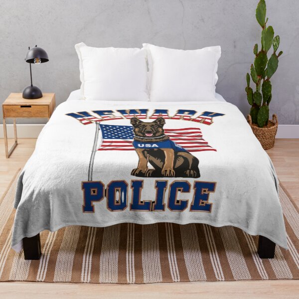 Item preview, Newark Police K9 American Flag T-Shirt, Police Dog Officer Gift, Patriotic Law Enforcement Graphic Tee designed and sold by pawsome purrfect.