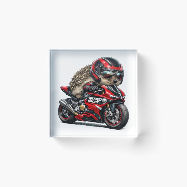 Item preview,  Nitro Sport Hedgehog - Red Black Racer designed and sold by Hellulandia - no nää ny vaa o tämmöne.