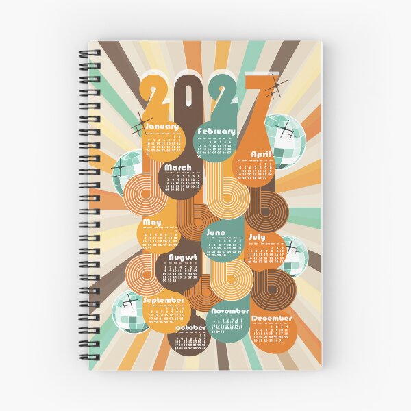 Item preview, 2027 calendar groovy 70s designed and sold by PerlaDesignArt.